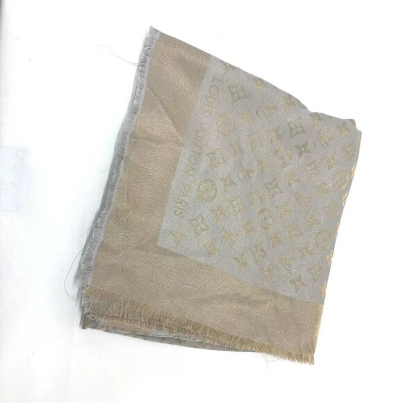 LOUIS VUITTON M75121 Shawl-Monogram Shine Large format Stole / Shawl - Picture 1 of 11